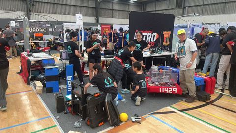 Volunteers helping us